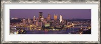 Framed Night view of Pittsburgh