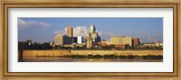 Framed Buildings at the waterfront, White River, Indianapolis, Marion County, Indiana, USA