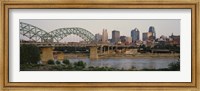 Framed Bridge across the river, Kansas City, Missouri, USA