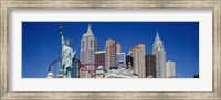 Framed Low angle view of skyscrapers, New York New York, Las Vegas, Nevada, USA