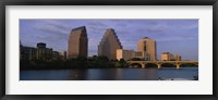 Framed Bridge over a river, Congress Avenue Bridge, Austin, Texas, USA