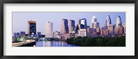 Framed Skyline View of Downtown Philadelphia