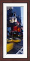Framed Traffic on a street, Times Square, Manhattan, New York City, New York State, USA