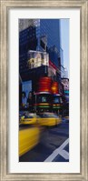 Framed Traffic on a street, Times Square, Manhattan, New York City, New York State, USA