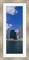 Framed Low angle view of skyscrapers, Manhattan