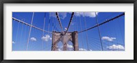Framed Brooklyn Bridge Cables and Tower, New York City