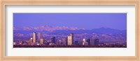 Framed Denver Skyline, Colorado