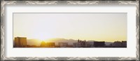Framed Sunrise over a city, Las Vegas, Nevada, USA