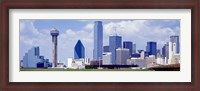 Framed Dallas, Texas Skyline (day)