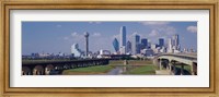 Framed Office Buildings In A City, Dallas, Texas, USA