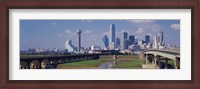 Framed Office Buildings In A City, Dallas, Texas, USA