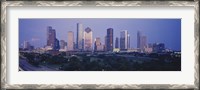 Framed Houston buildings, Texas
