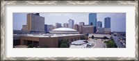 Framed High Angle View Of Office Buildings In A City, Dallas, Texas, USA