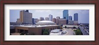 Framed High Angle View Of Office Buildings In A City, Dallas, Texas, USA
