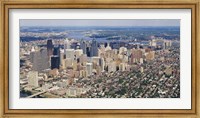 Framed Aerial view of a city, Philadelphia, Pennsylvania