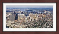 Framed Aerial view of a city, Philadelphia, Pennsylvania