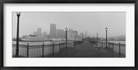 Framed Street lamps on a bridge, San Francisco, California, USA