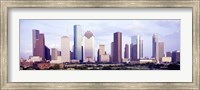 Framed Houston, Texas Skyline