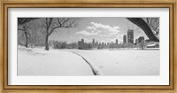 Framed Buildings in a city, Lincoln Park, Chicago, Illinois, USA