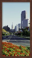 Framed Buildings in a city, Benjamin Franklin Parkway, Philadelphia, Pennsylvania, USA