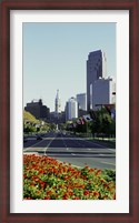 Framed Buildings in a city, Benjamin Franklin Parkway, Philadelphia, Pennsylvania, USA