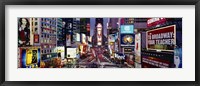 Framed High angle view of traffic on a road, Times Square, Manhattan, New York City, New York State, USA