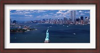 Framed Statue of Liberty with New York City Skyline