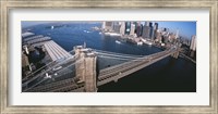 Framed New York, Brooklyn Bridge, aerial
