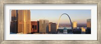 Framed St. Louis skyline