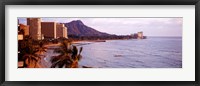 Framed Waikiki Beach, Oahu, Hawaii