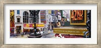 Framed Road running through a market, 42nd Street, Manhattan, New York City, New York State, USA