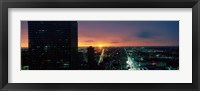 Framed Night view of Houston, Texas