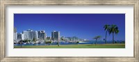 Framed Honolulu, Hawaii Waterfront