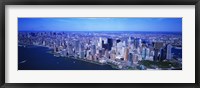 Framed Aerial, Lower Manhattan, NYC, New York City, New York State, USA