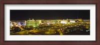 Framed Night view of Las Vegas, Nevada