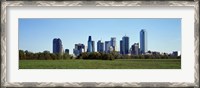Framed Dallas on a clear day,TX