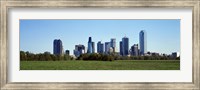 Framed Dallas on a clear day,TX