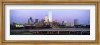 Framed Dallas on a cloudy day, TX