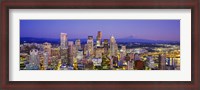 Framed Seattle Lit up, Washington State