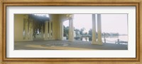 Framed Building on the waterfront, Lake Merritt, Oakland, California, USA