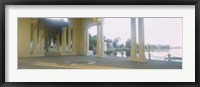 Framed Building on the waterfront, Lake Merritt, Oakland, California, USA