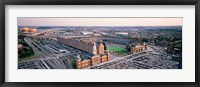 Framed Aerial view of a baseball field, Baltimore, Maryland, USA