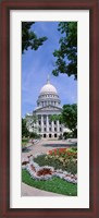 Framed USA, Wisconsin, Madison, State Capital Building