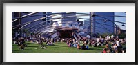 Framed People At A Lawn, Pritzker Pavilion, Millennium Park, Chicago, Illinois, USA