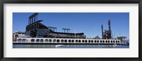 Framed USA, California, San Francisco, SBC Ballpark, Stadium near the water