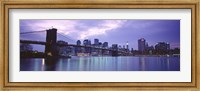 Framed Skyscrapers In A City, Brooklyn Bridge, NYC, New York City, New York State, USA
