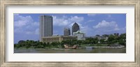 Framed Columbus, Ohio on a Cloudy day