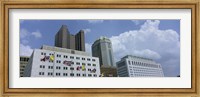Framed Cloud over tall building structures, Columbus, Ohio