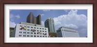 Framed Cloud over tall building structures, Columbus, Ohio