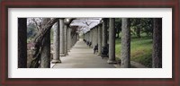 Framed Columns Along A Path In A Garden, Maymont, Richmond, Virginia, USA